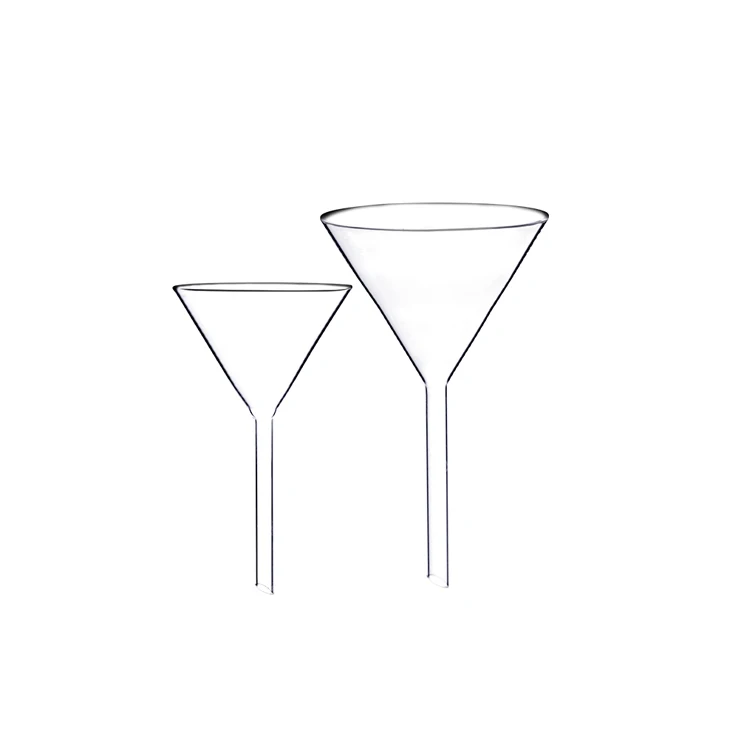 
Hot selling cheap high transparency silicon dioxide cone glass funnel 
