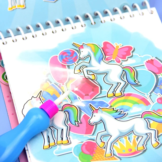 New Product Cartoon Children Magic Water Drawing Book