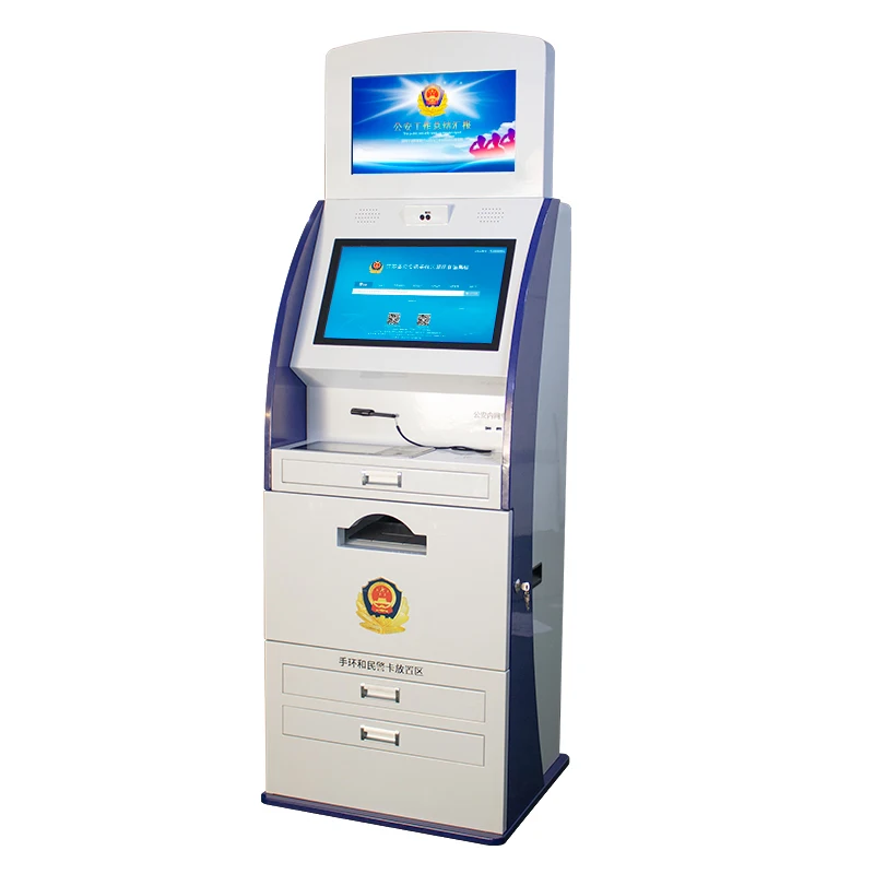 Financial equipment sim card lobby touch screen atm vtm bank machine coin bill acceptor car parking payment kiosk