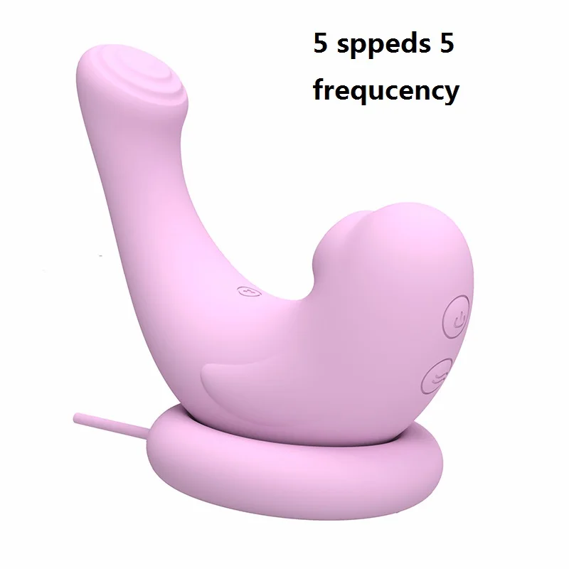 Silicone Purple Blue Dolphin Shape Vibrator Women Adult Sexy Toy Clitoral Vaginal Sucking U Shape Sucking Vibrator