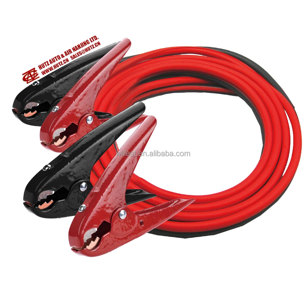 Emergency car booster cable for USA HUTZ 2 gauge pure copper car jumper cable BC02GC02-AWG automobile jump starter lead