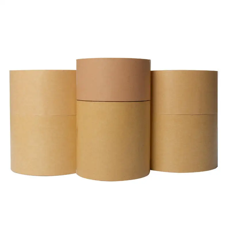 High Quality Food Grade Cardboard Cylinder Container For Tea Round Box Packaging Kraft Paper Tube Packaging
