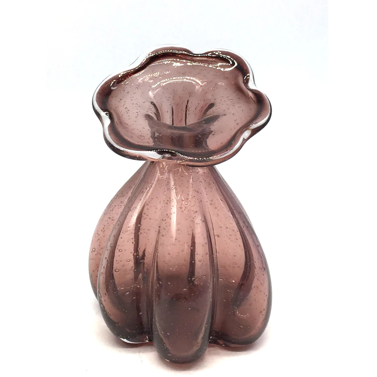 Hand-blown Creative trumpet shaped bubble glass vase Home Decoration Furnishings