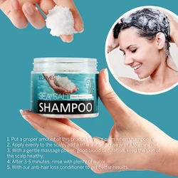 ELAIMEI 200g Oil Control Anti Dandruff Deep Cleaning Sea Salt Hair Scalp Scrub Cleansing Shampoo