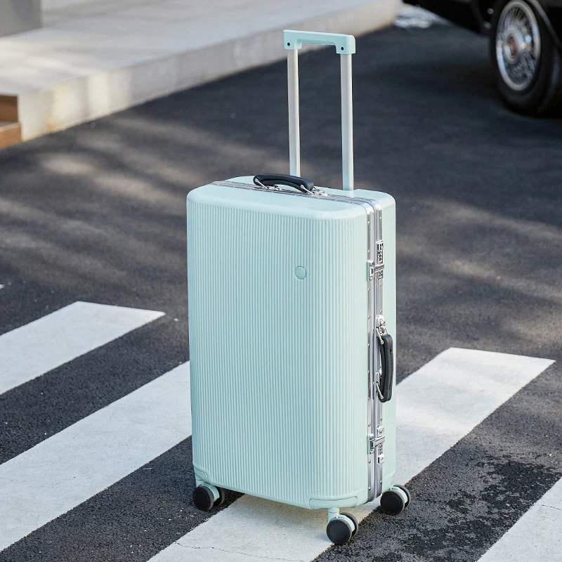 AM08-2 Travel 26 inch aluminum frame suitcase abs pc luggage china manufacturer