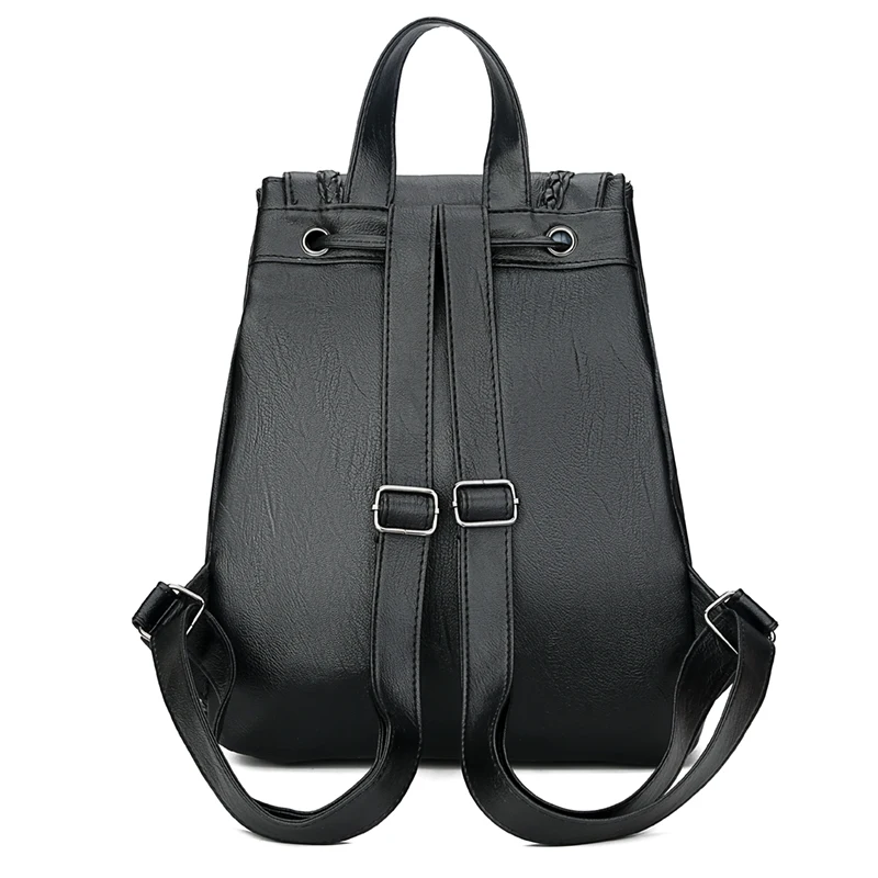Custom Pu Leather Mini Backpack Straps Shoulders Bag Zipper Travel Mini Backpack For Women