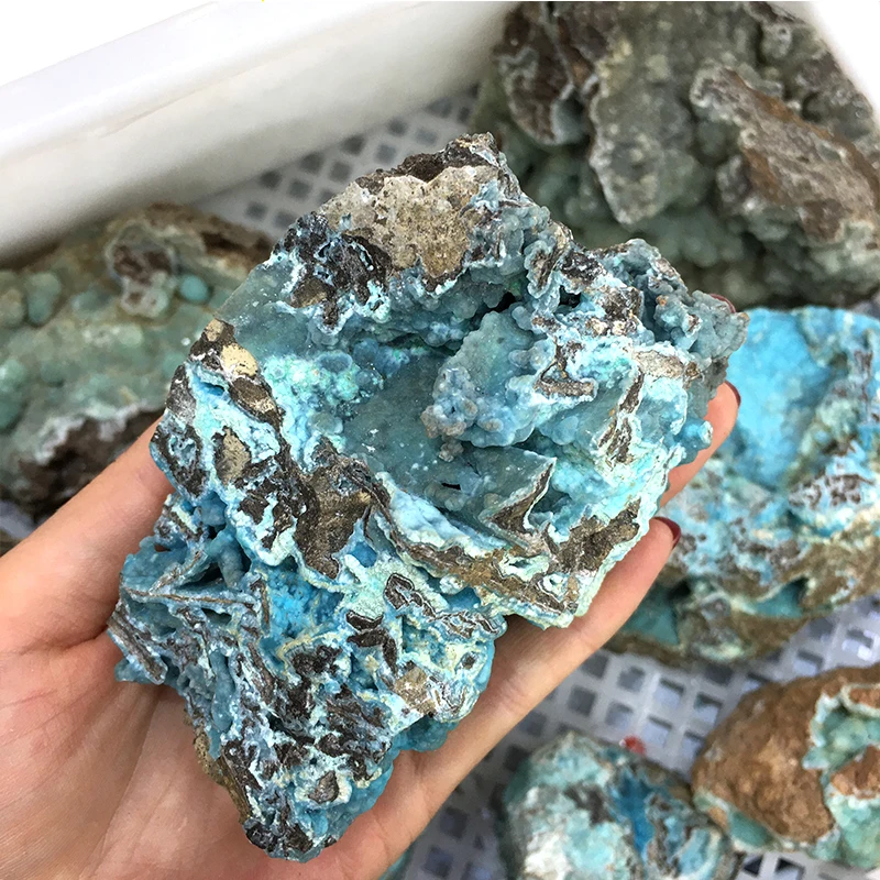 Hot Sale Nature Raw Rough Hemimorphite Mineral Samples Crystal Stone Healing for Home Decoration