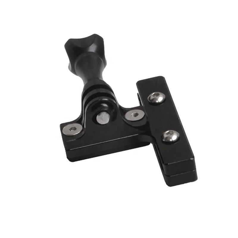Hot Aluminium Bike handle bar Gopro 2-Rail Saddle Seat bottom Clamp Clip Mount for gopro action camera