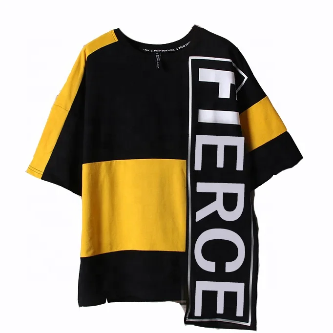 high quality retro street   style male rock personality exaggerated street beat short sleeve T-shirt