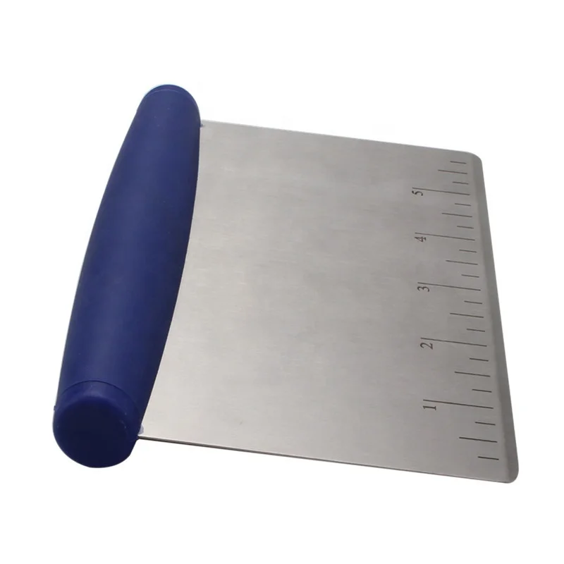 Stainless Steel Dough Scraper,  Pizza and Dough Cutter, Bench Scraper