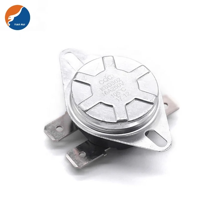 Large Big Current 250V 15A to 40A Bimetal Manual Auto Reset KSD305 KSD314 KSD302 Thermal Protector Switch Thermostat