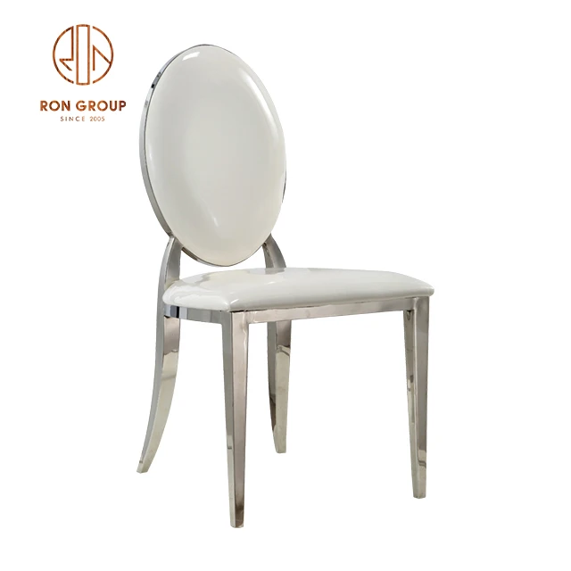 stainless steel white antique chiavari chair for wedding reception