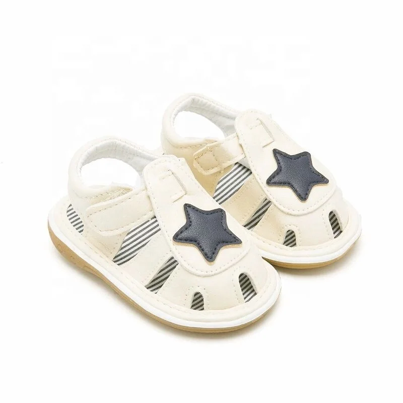 Star Infant Soft Rubber Non Slip Sole Sound Toddler Musical Squeaky Baby Sandals Shoes