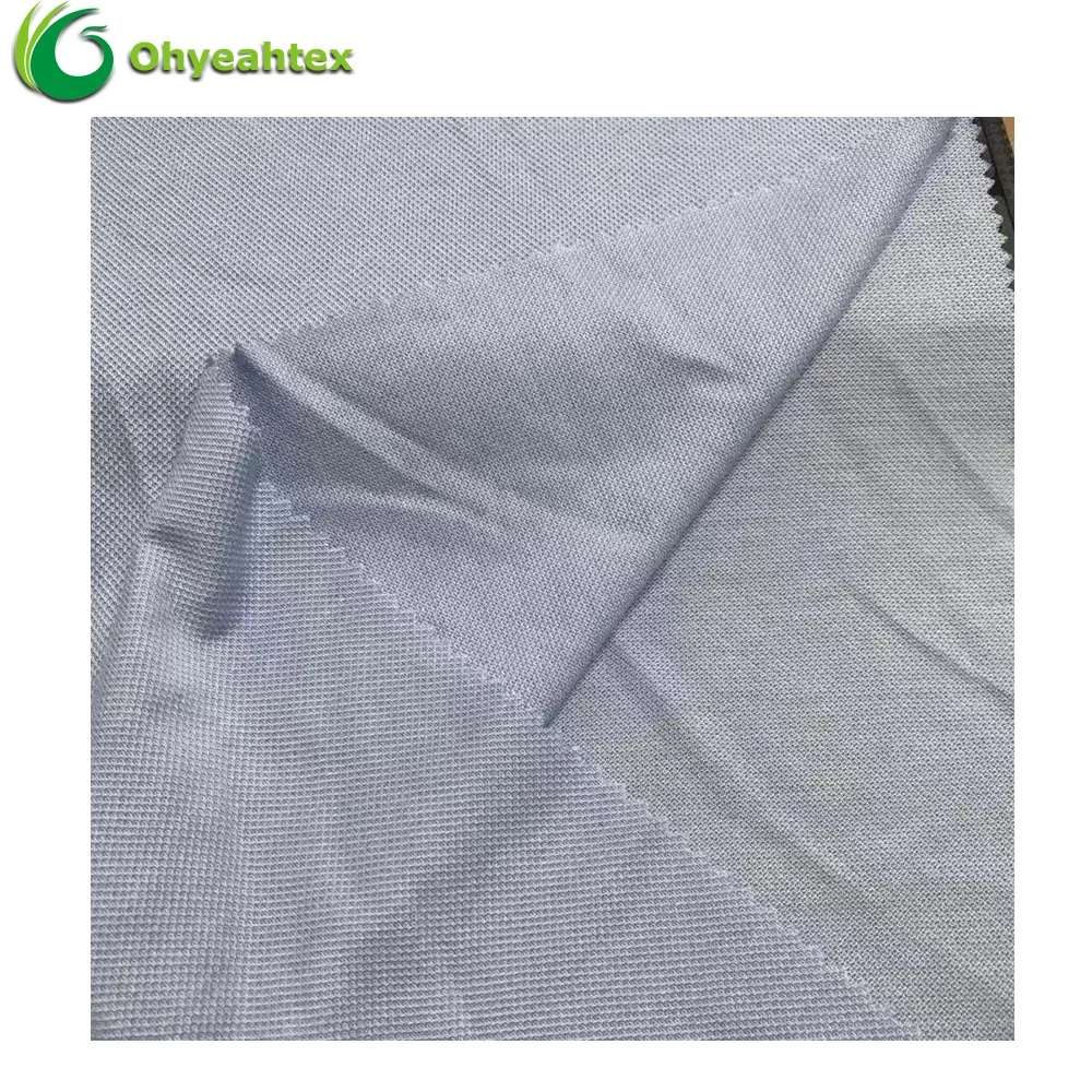 Eco-Friendly Knit Single Pique 70 30 Bamboo Cotton Fabric for Polo Shirt