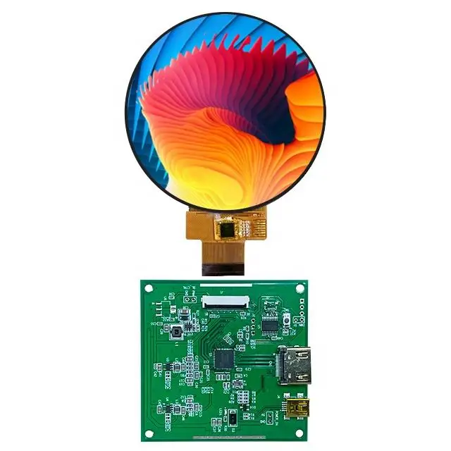 round lcd rotary e ink 2.1 inch tft display panel module screen with case