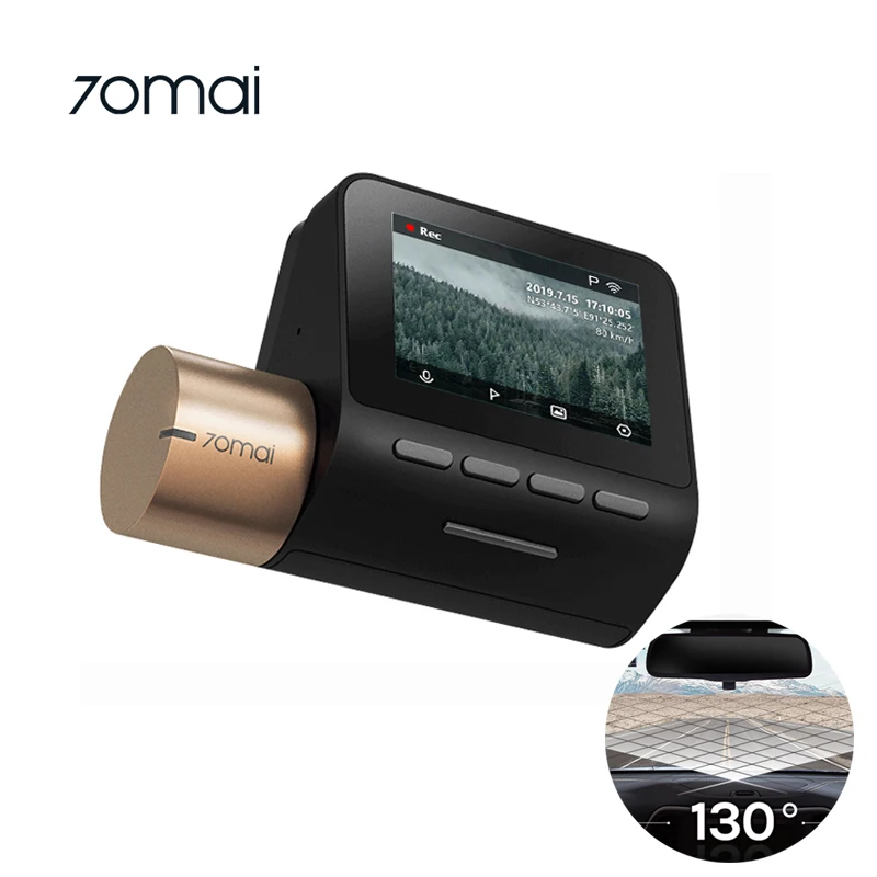 70mai Dash Cam Lite D08 приборной панели автомобиля камера с возможностью съемки видео 4K UHD 140 градусов угол обзора 2-дюймовый ЖК-экран Автомобильный