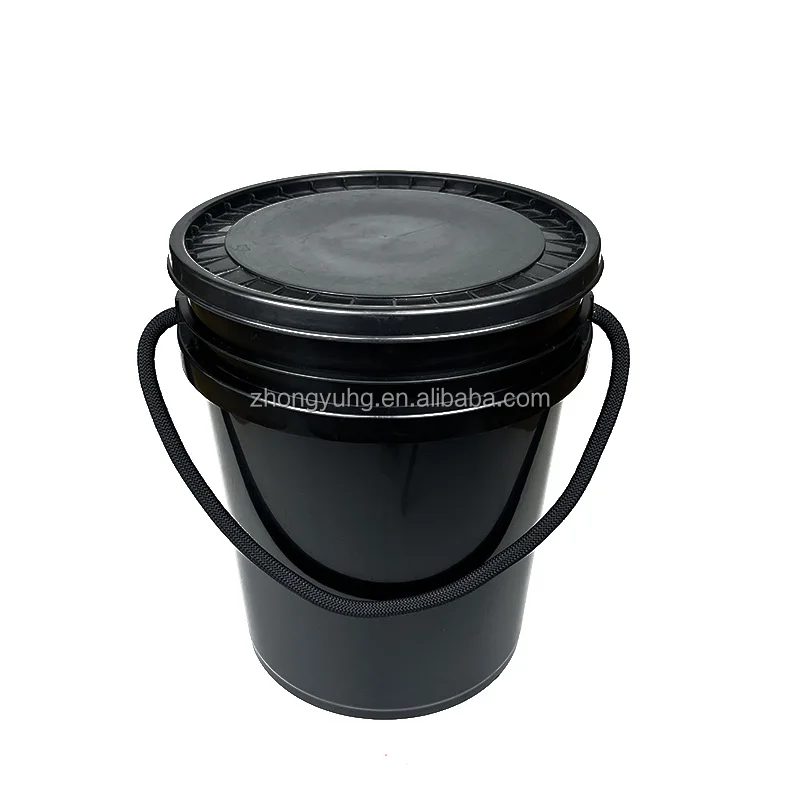 High Quality 5-Gallon Plastic Bucket with Rope Handle Multi-Purpose Live Fish Container