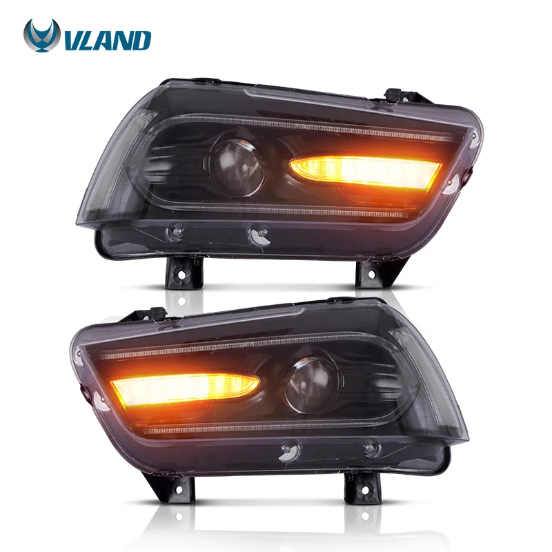 VLAND LED Original Replacement R/T SRT Headlights Car Head Light Assembly 2015-UP Front Lamp For Dodge charger