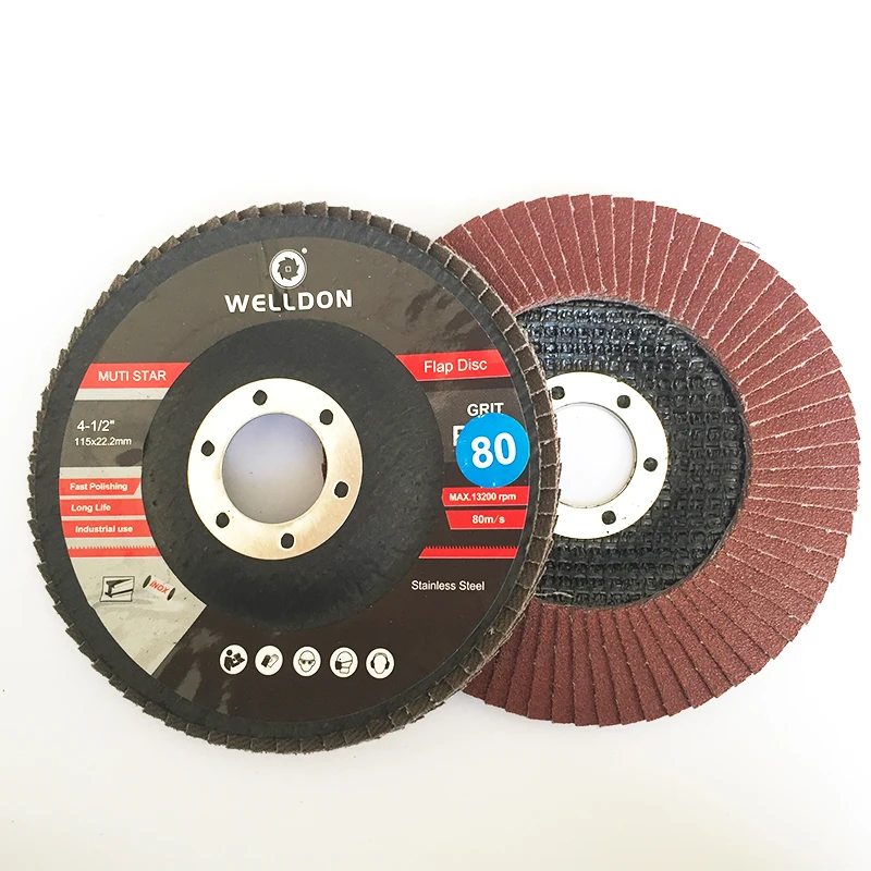 4 1/2 aluminum oxide flap wheel deburring abrasive polishing flap wheel sanding discs for metal stainless steel wood polishing