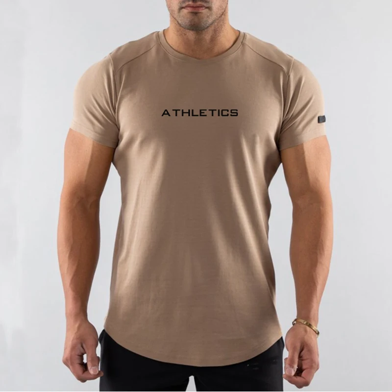 Plain Muscle Fit T Shirt Cheaper Longline T Shirt For Men