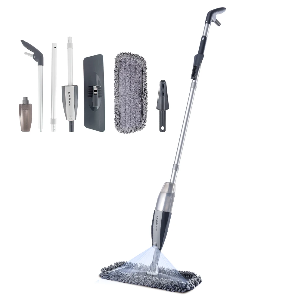 DARIS Household Cleaning Floor Toor Hand Wash Free Flat Dry Wet Lazy Mops Water Spray Mop
