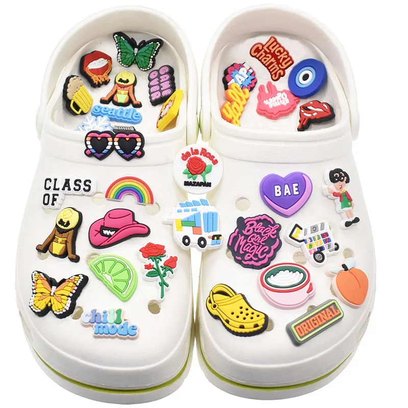 Wholesale Custom Designer Croc Charms for Shoe Decoration Wristband Accessories fit Birthday Party Favors