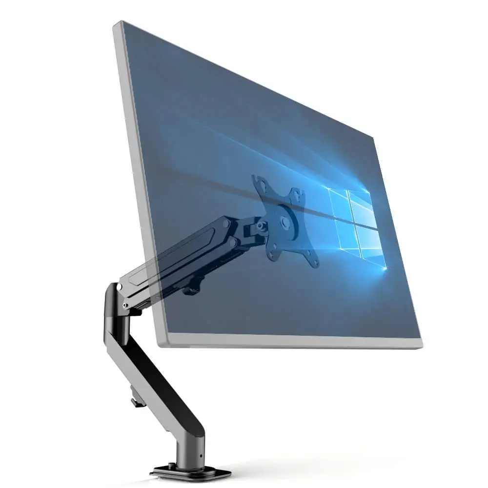 
10-32 дюймовый ЖК-монитор кронштейн VESA 75*75/100*100 газовая пружина подъемный стол крепление один монитор рукоятки для настольного ПК 