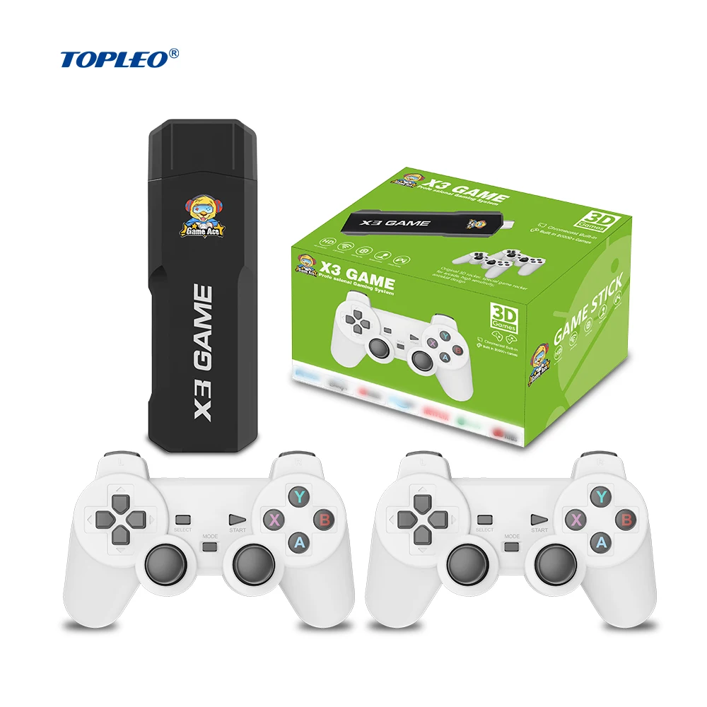 Topleo Ретро Игровая приставка android smart tv stick видеоигровая 4k игровая