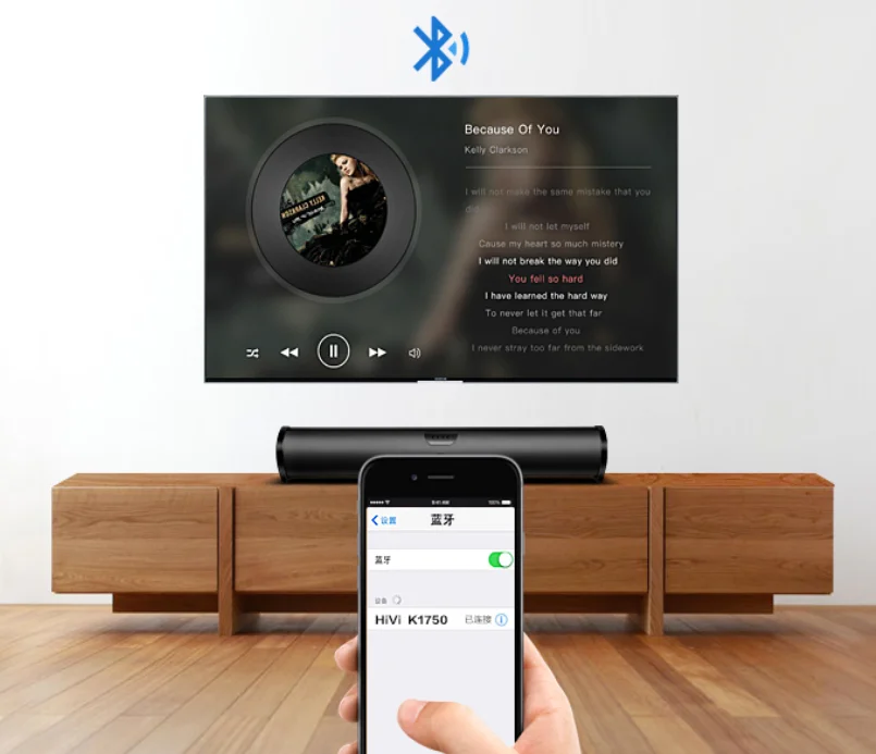 Pc speaker for factory stock  K-1750 active loudspeaker sound bar speaker provides sound for home flat-screen TVS