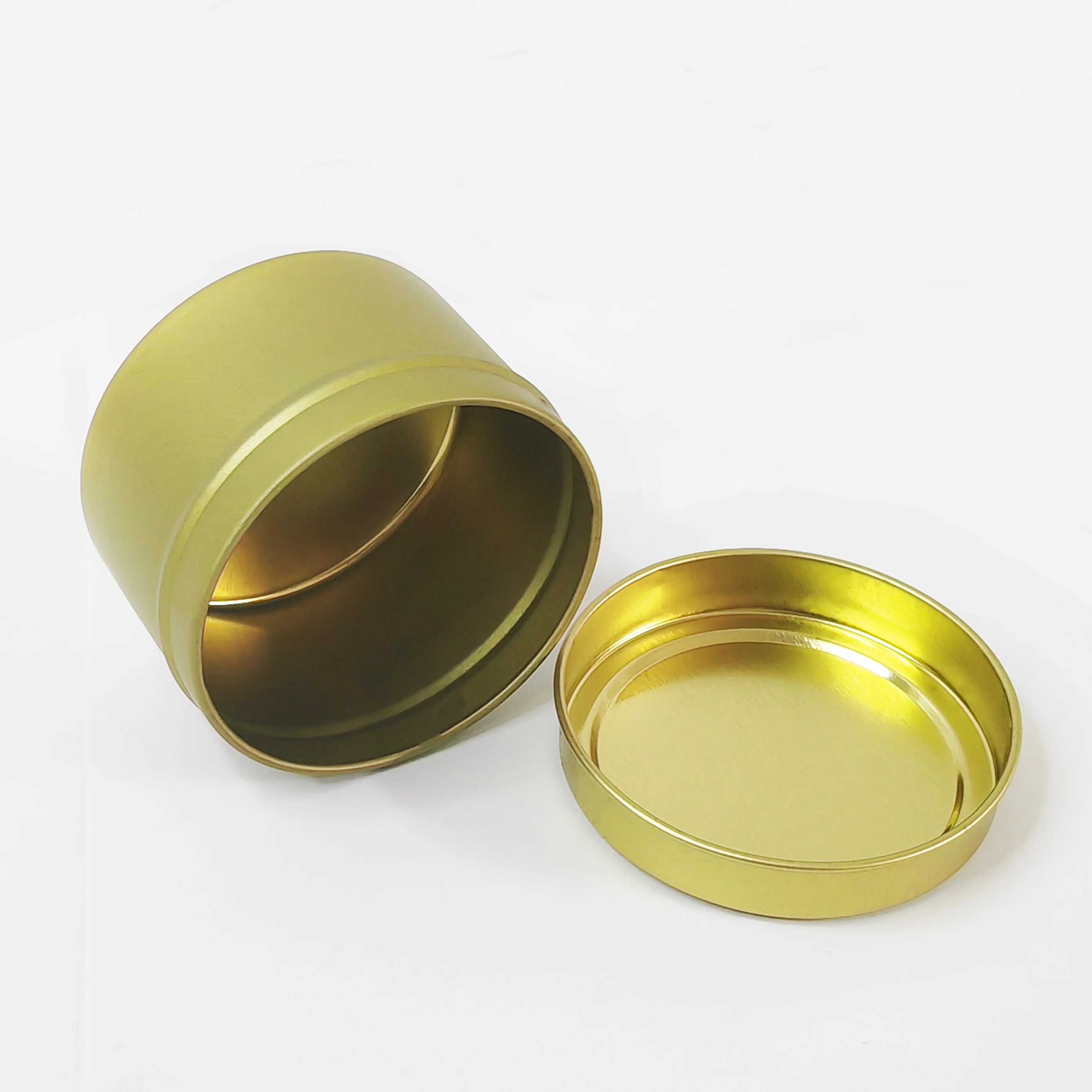 4oz 8oz 16oz Empty Luxury Metal Round Candle Tins Jar With Lids Black Scented Candle Tin Cans candle vessels