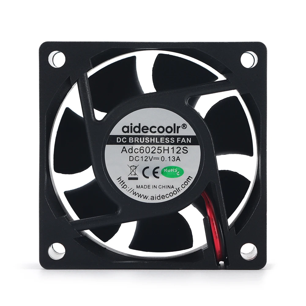 Aidecoor 6025 Silent Tower Solar Brushless Cooling Fans 12V DC Axial Jet Bl Motor 5V VGA Coolers 12V 12V Inverter Cooling Fan