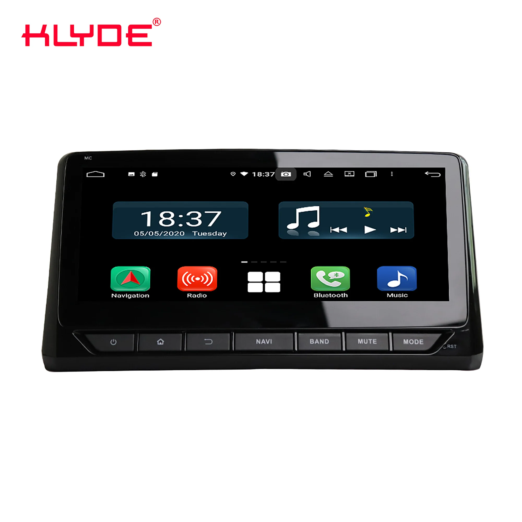 Klyde new arrival 10.25' android car video radio for RAV4 2020 PX6 64GB touch screen dvd  player with car accessories
