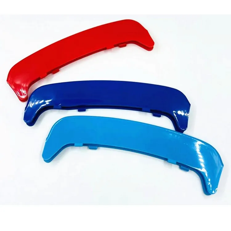 Front Grille Inserts trim cover Color Strips for 3 series E46 2001-2005 grilles 3 pieces