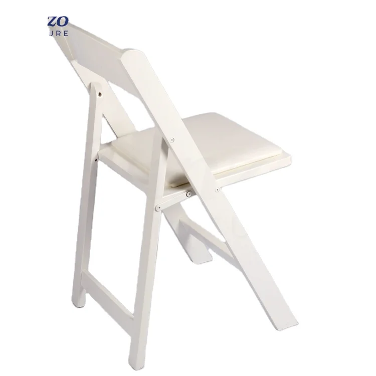 Folding Chair White Wedding Chair Beautiful Garden Chair Wholesale Practical Wooden Cartons Outdoor Wood Modern Removable 200pcs