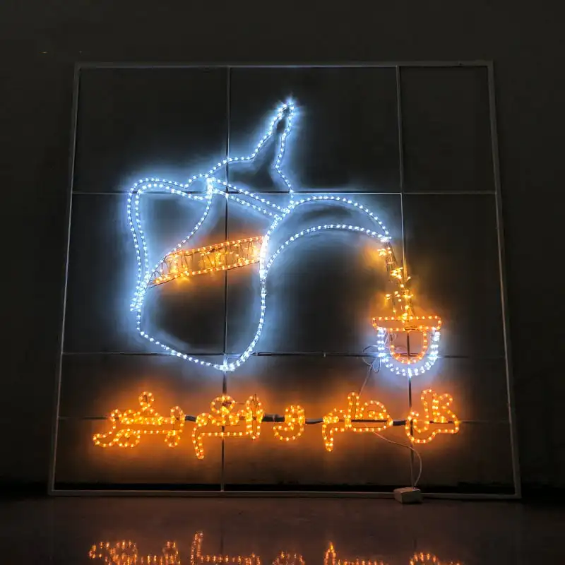 STARKING Outdoor use 3D Ramadan star motif lights moon motif light for shopping mall decoration