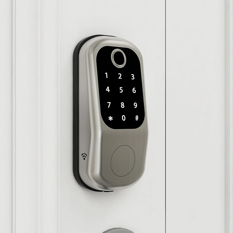 
Fingerprint door lock TTLOCK APP wifi key card door lock access control for home house 