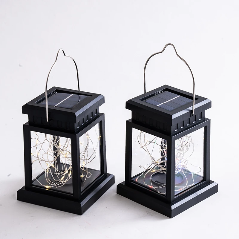 European Palace Lantern Solar Outdoor Cemetery Solar Garden Light LED Solar Lantern Courtyard Light Outdoor Hanging Solar