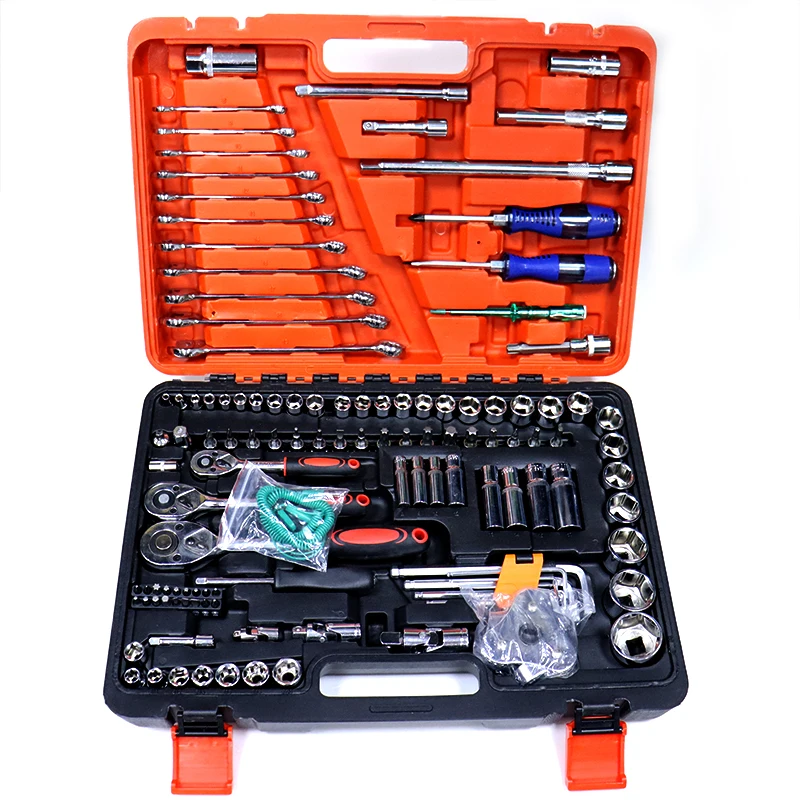 Hot Sale Combination Set 121pcs Auto Repair Tools Ratchet keys Chrome Vanadium Socket Wrench Set