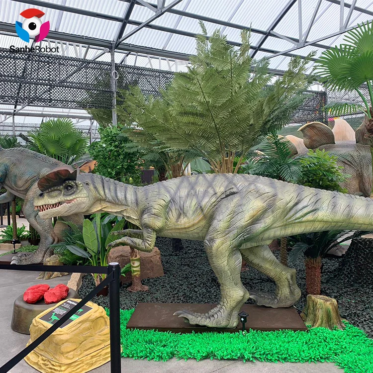 Indoor Amusement Park Robotic Dinosaur Video