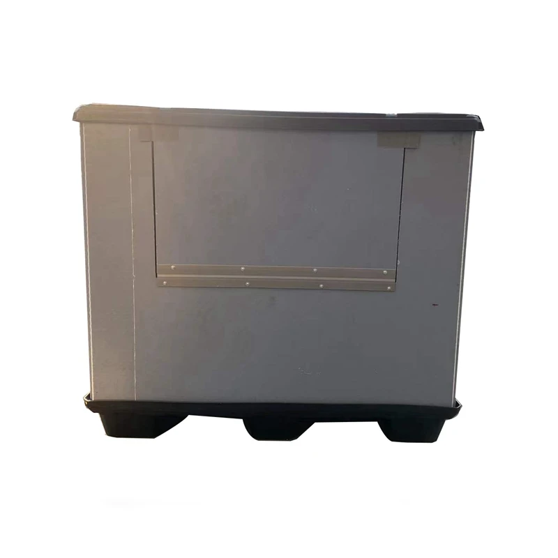 Good Quality Cheap Gray Plastic Pallet Box with HDPE  pallet and lid PP Sleeve