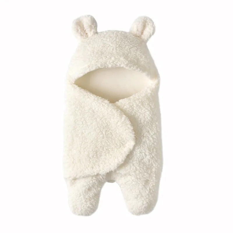 
high quality wool lamb newborn receiving wrap sleep bag 