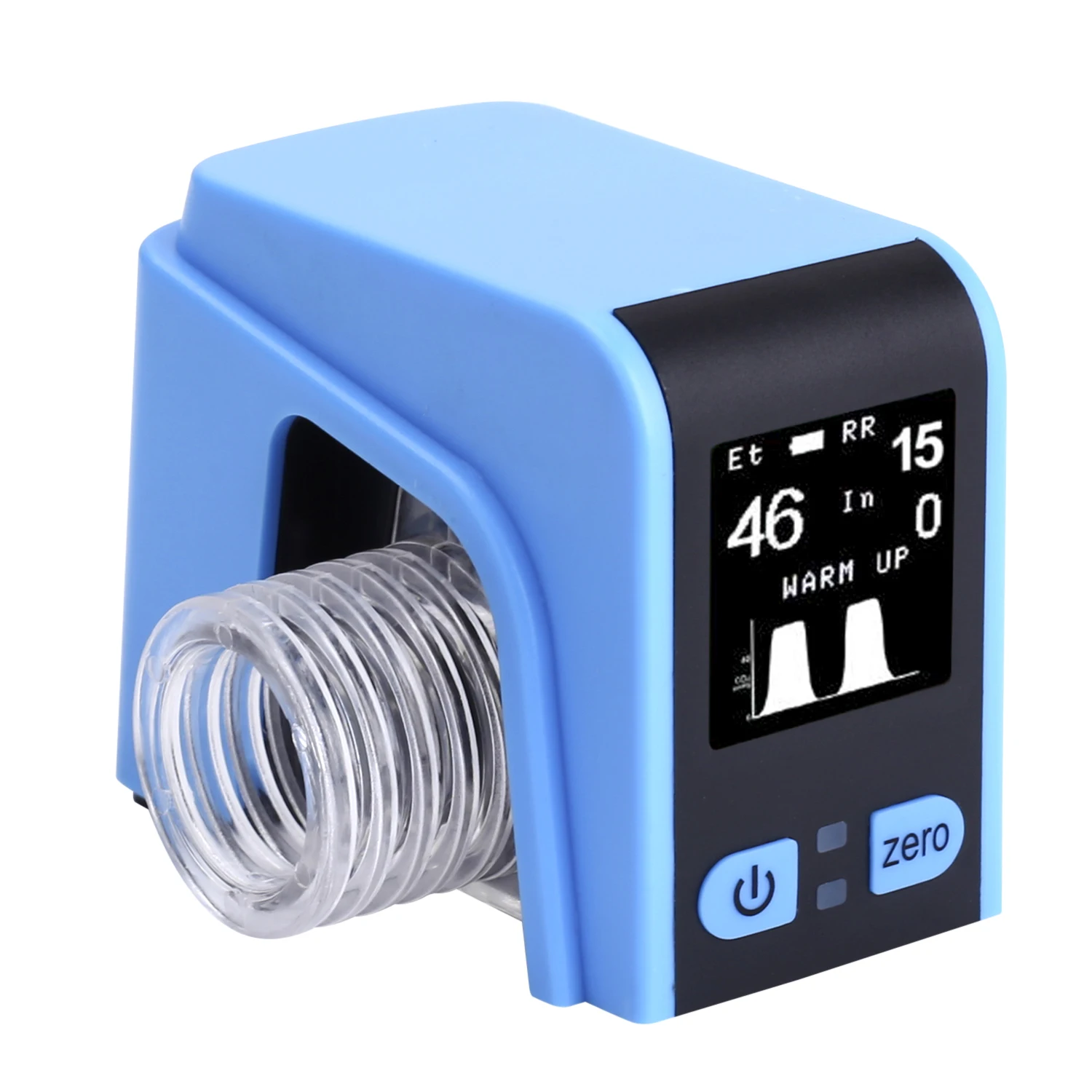 Wireless CA80  ETCO2 Capnograph Monitor with Adult Baby Airway Adapter