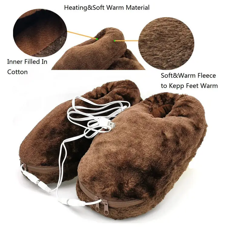 Heated Slipper Heating Insole USB Carbon Fibre Shoe Pad heated slippers usb for Foot Warmer Cold Relief