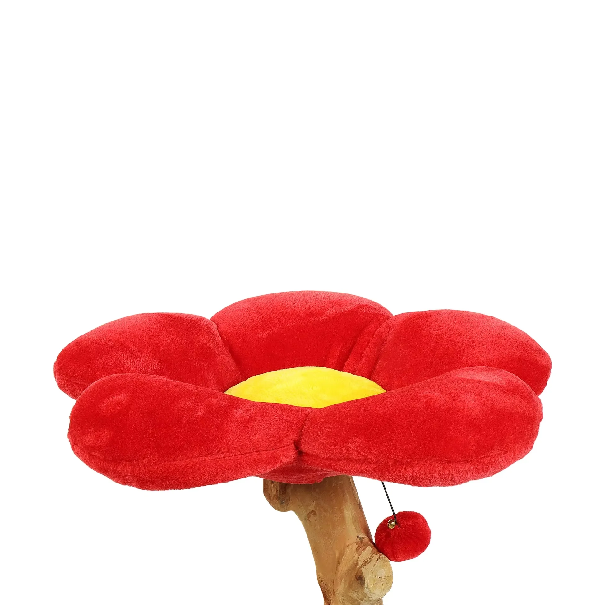 Red and green Wood Floral Cat House Cat Climbing Track Climbing Tree wooden pet furniture wooden cat Tree