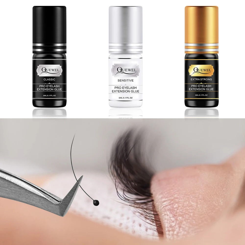 Individual Lash Extension Glue Lasting 1-2s Drying Time Eyelash Glue Private Label Custom Permanent Eyelash Glue