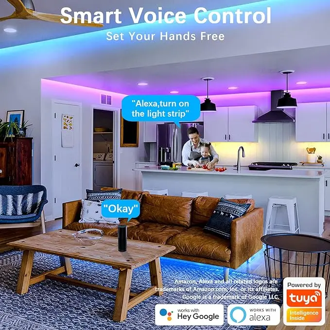 Волшебный цвет светодиодный Wifi RGB/RGBW DC12V 16 миллионов цветов музыка работает с Alexa/Google Home и таймер Светодиодная лента