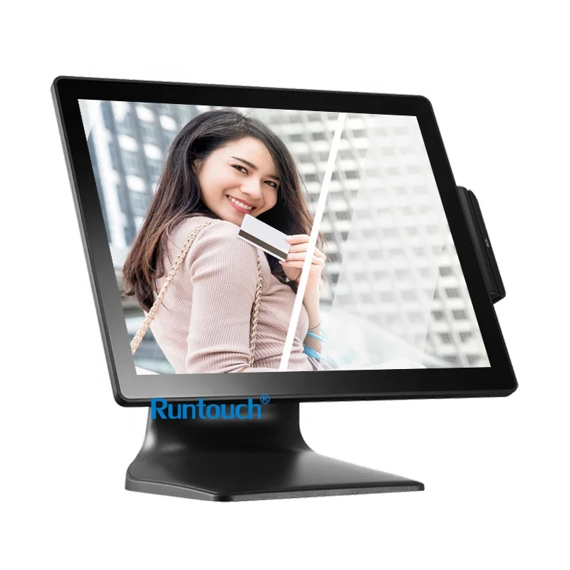 PCAP touch panel 15 15.6 17 21 inch android rfid pos payment terminal tablet all in one kiosk for self service ordering