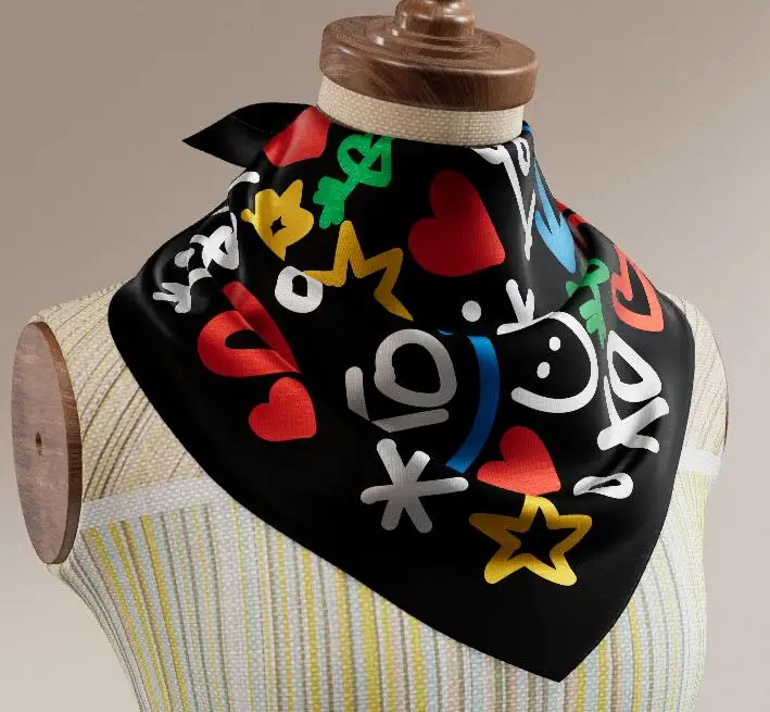 custom logo luxury scarf silk scarves in bulk scarf women hijab