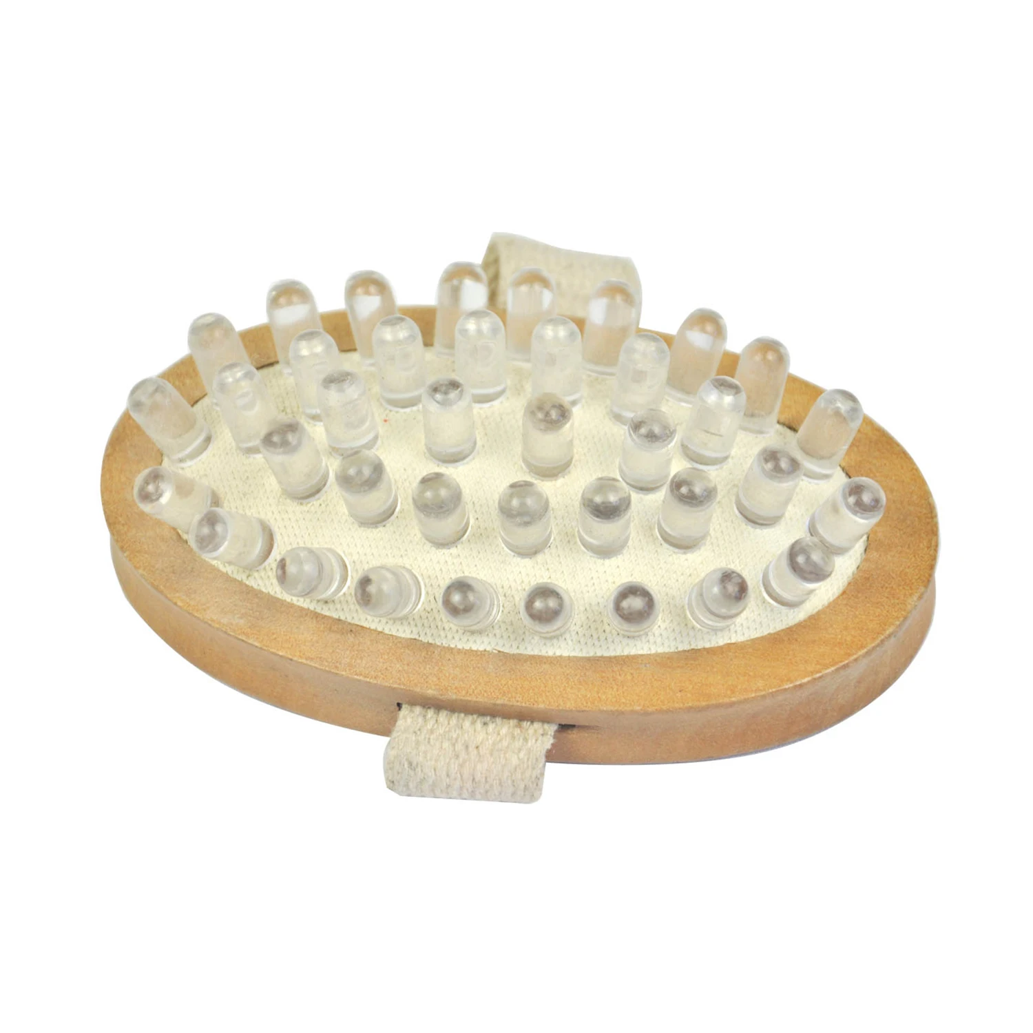 Eco Bath Round Shape Bath SPA Wood Hand Brush reduces the appearance of cellulite Dry Massage Body Brush