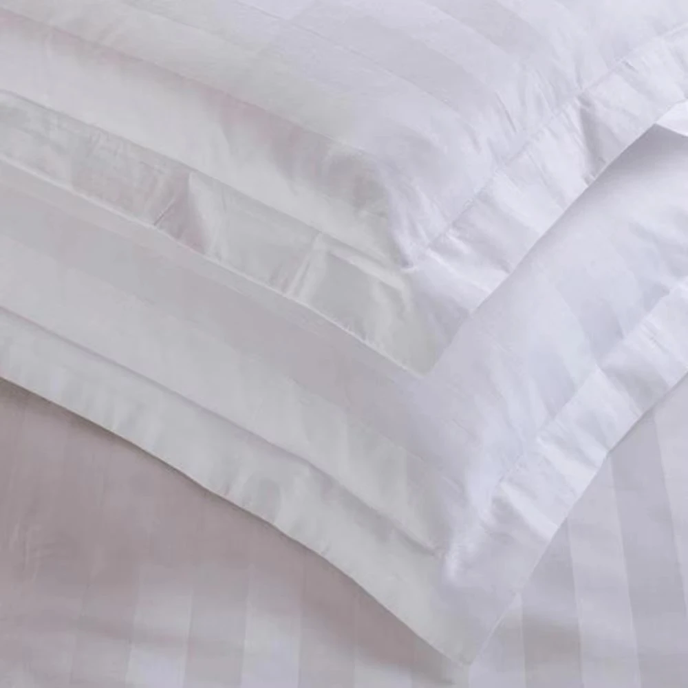 50_80_58_88cm Hotel Supplies Home Bedding Cotton Pure White Encryption Pillowcase Satin Pillow Case High Quality